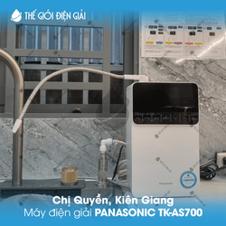 Chị Quyền, Kiên Giang lắp đặt máy lọc nước ion kiềm Panasonic TK-AS700