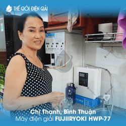 Chị Thạnh, Bình Thuận lắp đặt máy lọc nước ion kiềm Fujiiryoki HWP-77