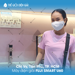 Chị Vy, Quận Tân Phú, TP.HCM lắp đặt máy lọc nước ion kiềm Fuji Smart U60