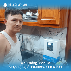 Chú Đồng, Sơn La lắp đặt máy lọc nước ion kiềm Fujiiryoki HWP-77