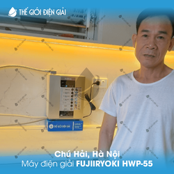 Chú Hải, Hà Nội lắp máy lọc nước ion kiềm Fujiiryoki HWP-55 Nhật Bản