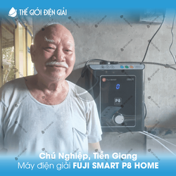 Chú Nghiệp, Tiền Giang lắp máy lọc nước ion kiềm Fuji Smart P8 Home