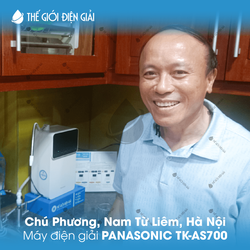 Chú Phương, Quận Nam Từ Liêm, Hà Nội lắp đặt máy lọc nước ion kiềm Panasonic TK-AS700