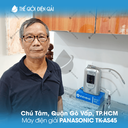 Chú Tâm, Quận Gò Vấp, TP.HCM lắp đặt máy lọc nước ion kiềm Panasonic TK-AS45