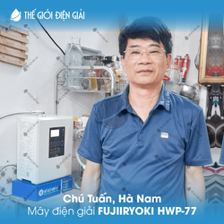 Chú Tuấn, Hà Nam lắp đặt máy lọc nước ion kiềm Fujiiryoki HWP-77