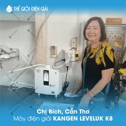 Cô Bích, Cần Thơ lắp đặt máy lọc nước ion kiềm Kangen LeveLuk K8