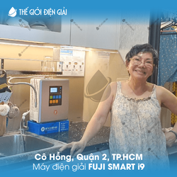Cô Hồng, Quận 2, TP.HCM lắp đặt máy lọc nước iON kiềm Fuji Smart i9