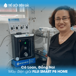 Cô Loan, Đồng Nai lắp máy lọc nước ion kiềm Fuji Smart P8 Home