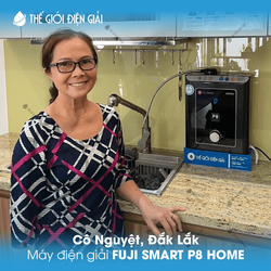 Cô Nguyệt, Đắk Lắk lắp máy lọc nước ion kiềm Fuji Smart P8 Home