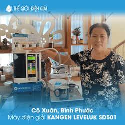 Cô Xuân, Bình Phước lắp đặt máy lọc nước ion kiềm Kangen LeveLuk SD501