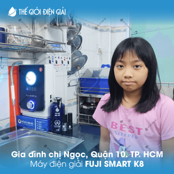 Gia đình chị Ngọc, Quận 10, TP.HCM lắp máy lọc nước ion kiềm Fuji Smart K8