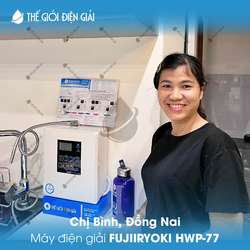 Chị Bình, Đồng Nai lắp đặt máy lọc nước ion kiềm Fujiiryoki HWP-77