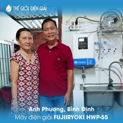 Anh Phương, Bình Định lắp đặt máy lọc nước ion kiềm Fujiiryoki HWP-77
