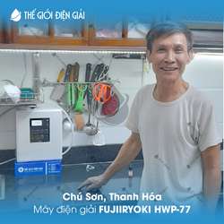 Chú Sơn, Thanh Hóa lắp đặt máy lọc nước ion kiềm Fujiiryoki HWP-77