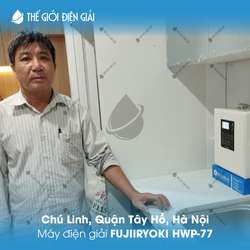 Chú Linh, Quận Tây Hồ, Hà Nội lắp đặt máy lọc nước ion kiềm Fujiiryoki HWP-77