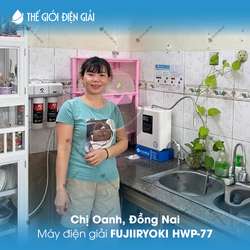 Chị Oanh, Đồng Nai lắp đặt máy lọc nước ion kiềm Fujiiryoki HWP-77