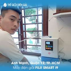 Anh Mạnh, Quận 12, TP.HCM lắp đặt máy lọc nước iON kiềm Fuji Smart i9