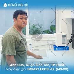Anh Đức, Quận Bình Tân, TP.HCM lắp đặt máy lọc nước ion kiềm Impart Excel-FX (MX-99)