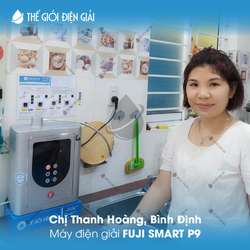 Chị Thanh Hoàng, Bình Định lắp đặt máy lọc nước iON kiềm Fuji Smart P9