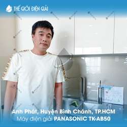 Anh Phát, Huyện Bình Chánh, TP.HCM lắp đặt máy lọc nước ion kiềm Panasonic TK-AB50