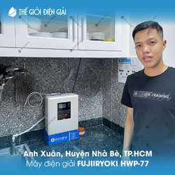 Anh Xuân, Huyện Nhà Bè, TP.HCM lắp đặt máy lọc nước ion kiềm Fujiiryoki HWP-77