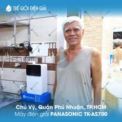 Chú Vỹ, Quận Phú Nhuận, TP.HCM lắp đặt máy lọc nước ion kiềm Panasonic TK-AS700