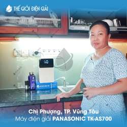Chị Phượng, TP. Vũng Tàu lắp đặt máy lọc nước ion kiềm Panasonic TK-AS700