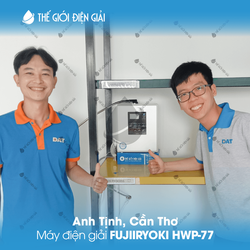 Anh Tịnh, Cần Thơ lắp đặt máy lọc nước ion kiềm Fujiiryoki HWP-77