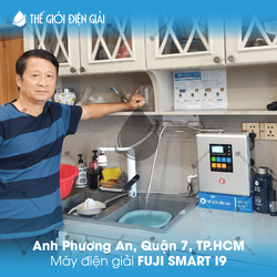 Anh Phương An, Quận 7, TP.HCM lắp đặt máy lọc nước ion kiềm Fuji Smart i9