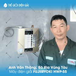 Anh Văn Thặng, Bà Rịa Vũng Tàu lắp đặt máy lọc nước ion kiềm Fujiiryoki HWP-55
