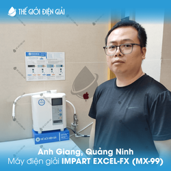 Anh Giang, Quảng Ninh lắp đặt máy lọc nước ion kiềm Impart Excel-FX (MX-99)