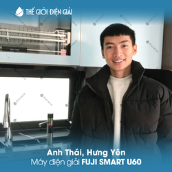 Anh Thái, Hưng Yên lắp đặt máy lọc nước ion kiềm Fuji Smart U60