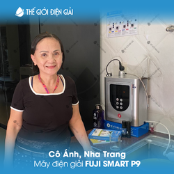 Cô Ánh, Nha Trang  lắp đặt máy lọc nước iON kiềm Fuji Smart P9