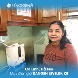 Cô Linh, Hà Nội lắp đặt máy lọc nước iON kiềm Kangen K8