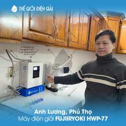 Anh Lương, Phú Thọ lắp đặt máy lọc nước ion kiềm Fujiiryoki HWP-77