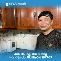 Anh Chung, Hải Dương lắp đặt máy lọc nước ion kiềm Fujiiryoki HWP-77