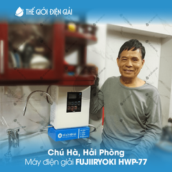 Chú Hà, Hải Phòng lắp đặt máy lọc nước iON kiềm Fujiiryoki HWP-77