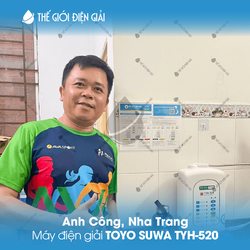 Anh Công, Nha Trang lắp đặt máy lọc nước iON kiềm Toyo Suwa TYH-520
