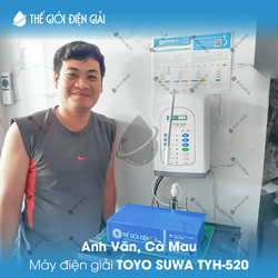 Anh Văn, Cà Mau lắp đặt máy lọc nước ion kiềm Toyo Suwa TYH-520