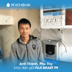 Anh Thành, Phú Thọ lắp đặt máy lọc nước iON kiềm Fuji Smart P9