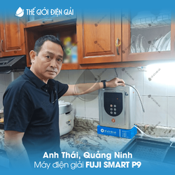 Anh Thái, Quảng Ninh lắp đặt máy lọc nước iON kiềm Fuji Smart P9