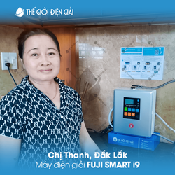 Chị Thanh, Đắk Lắk lắp máy lọc nước điện giải iON kiềm Fuji Smart i9