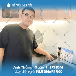 Anh Thắng, Quận 7, TP.HCM lắp máy lọc nước điện giải iON kiềm Fuji Smart U60