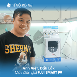 Anh Việt, Đắk Lắk lắp đặt máy lọc nước iON kiềm Fuji Smart P9