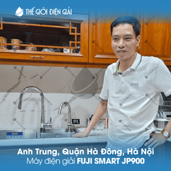 Anh Trung, Quận Hà Đông, Hà Nội lắp đặt máy lọc nước ion kiềm Fuji Smart JP900