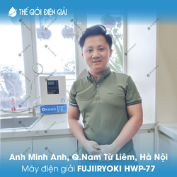 Anh Minh Anh, Quận Nam Từ Liêm, Hà Nội lắp đặt máy lọc nước iON kiềm Fujiiryoki HWP-77