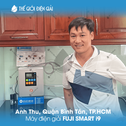 Anh Thu, Quận Bình Tân, TP.HCM lắp đặt máy lọc nước iON kiềm Fuji Smart i9