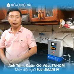 Anh Tâm, Quận Gò Vấp, TP.HCM lắp đặt máy lọc nước iON kiềm Fuji Smart i9