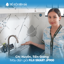 Chị Huyền, Tiền Giang lắp đặt máy lọc nước iON kiềm Fuji Smart JP900