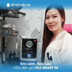 Chị Liêm, Bạc Liêu lắp đặt máy lọc nước iON kiềm Fuji Smart K8